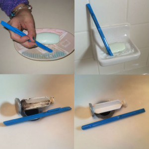 4 bathroom cleaning photos