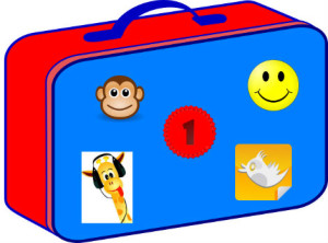 back to school lunch box with stickers