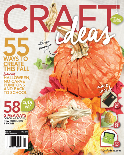 Craft Ideas Magazine Cover - Fall 2016
