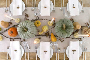 tablescape with place settings