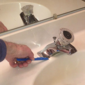 bathroom faucet cleaning tasks