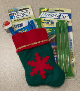 Scrigit scrapers as stocking stuffers